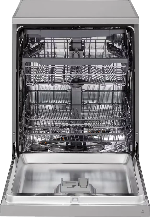 غسالة اطباق إل جي، 14 فرد، 8 برامج، انفرتر، خاصية QuadWash، شاشة ديجيتال، خاصية الفتح التلقائي للباب، واي فاي، سيلفر، DFC513FVE