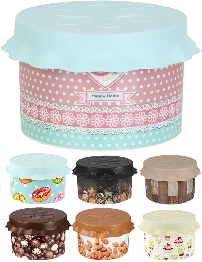 علبة توابل بلاستيك الوطنية، مقاس 1 ، ألوان متعددة