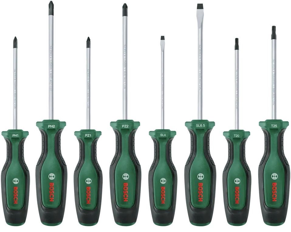 طقم مفكات بوش ، براغي دقيقة ، 8 قطع ، اخضر ، 1 600.A02.BX8