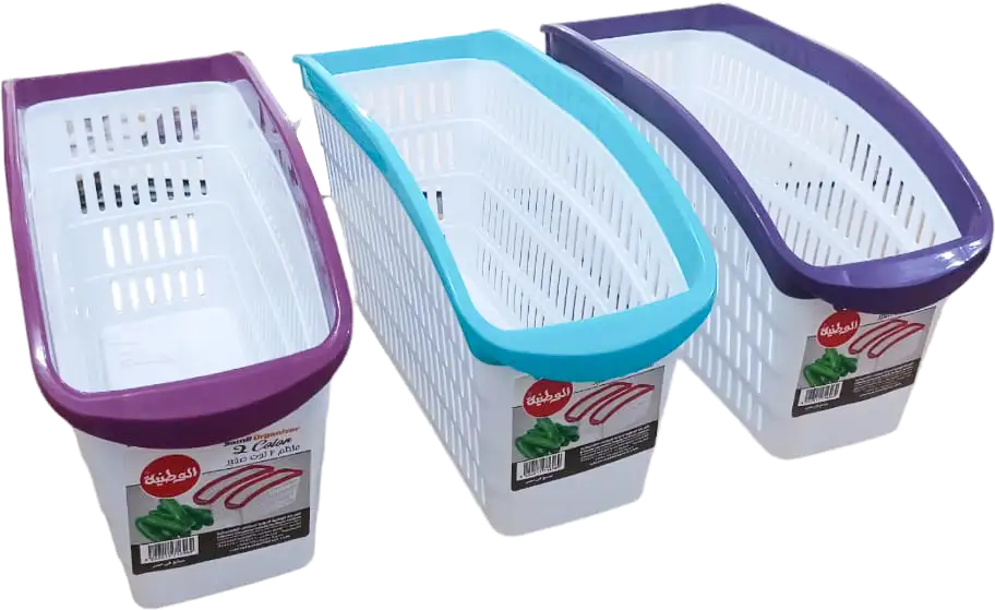 منظم أدوات مطبخ بلاستيك الوطنية، حجم صغير، ألوان متعددة