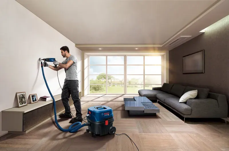 مكنسة كهربائية بوش ، 1250 وات ، 25 لتر ، ازرق ، GAS12-25PL