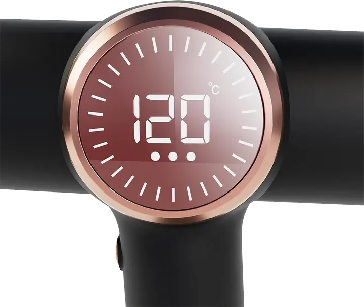 استشوار شعر شيري اند بيري Sleek Blow ، شاشة رقمية، 3 مستويات حرارة حتى 120°، ملحقات متعددة، أسود