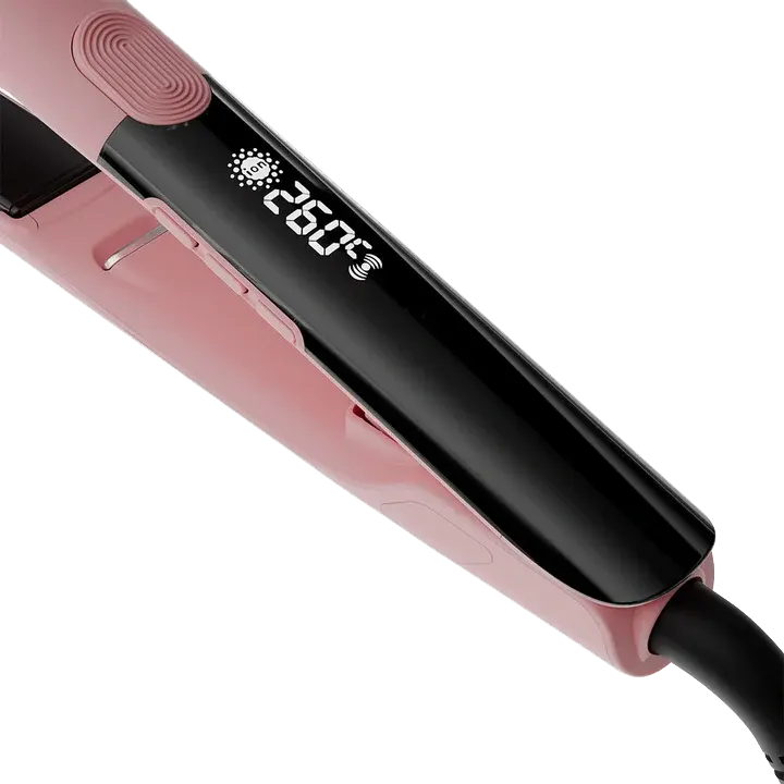 مكواة شعر شيري اند بيري Slim Ceramic Straightener، الواح سيراميك، 5 مستويا حرارة حتى 260°C، بينك