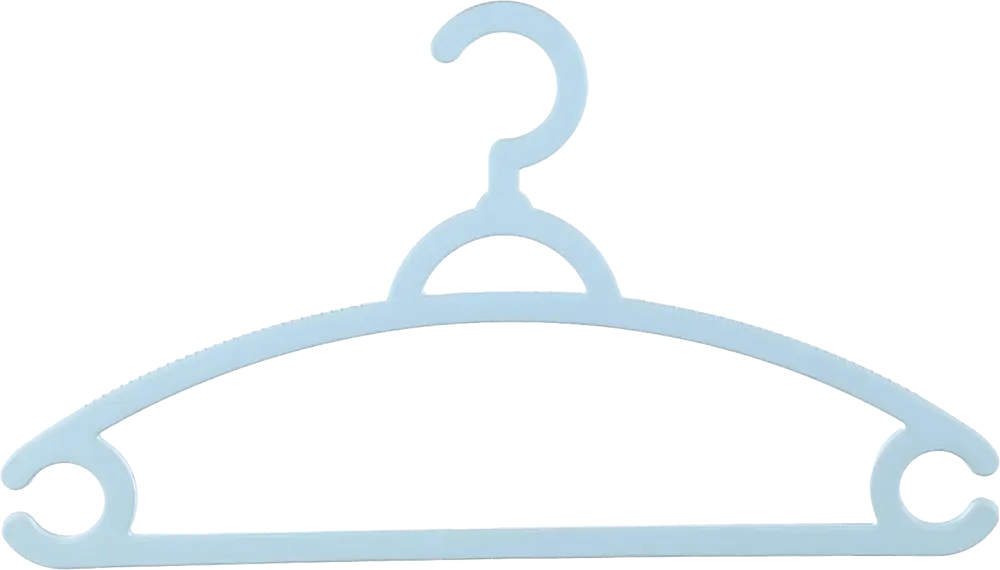 طقم شماعة ملابس بلاستيك الوطنية كلاس 6 قطع، ألوان متعددة