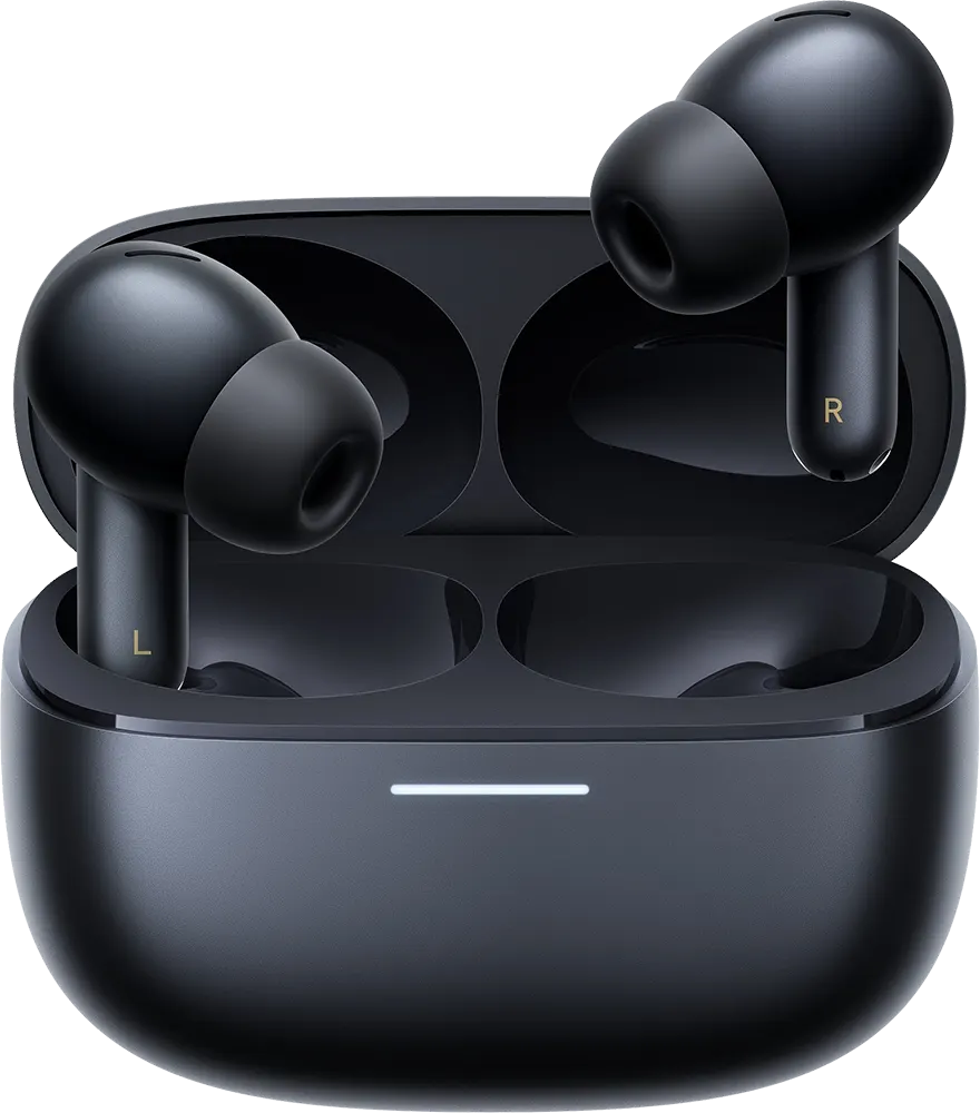 سماعات أذن ريدمي بودو 6 برو، بلوتوث 5.3، ANC، بطارية 480 مللي أمبير، أسود فضائي