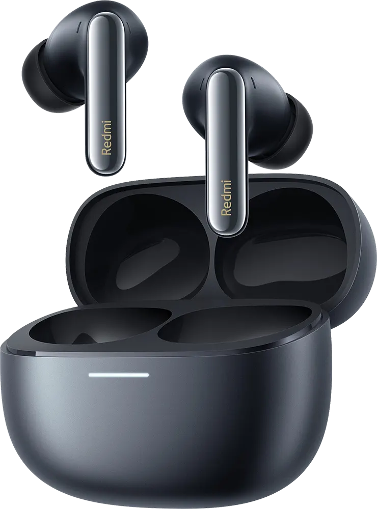 سماعات أذن ريدمي بودو 6 برو، بلوتوث 5.3، ANC، بطارية 480 مللي أمبير، أسود فضائي
