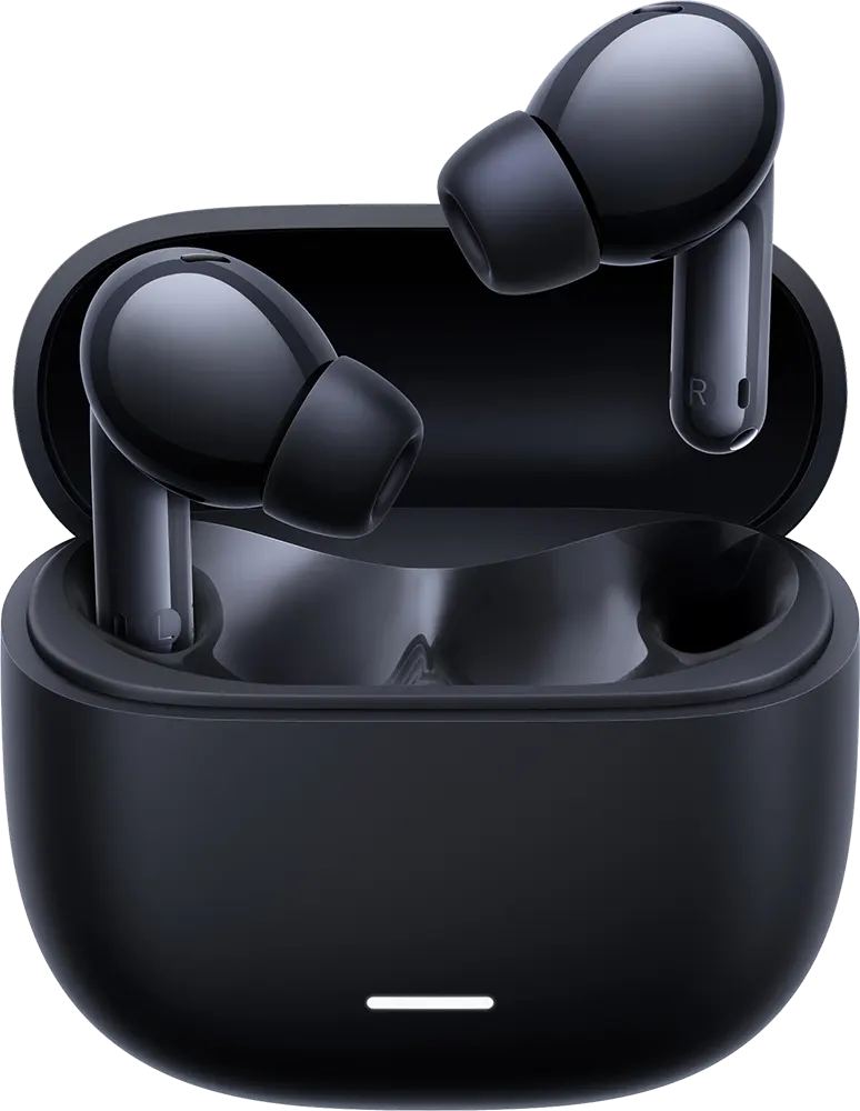 سماعة ايربودز ريدمي بودز 6 لايت، بلوتوث 5.3 ، بطارية 480 مللي أمبير، ميكروفون مزدوج ، عزل الضوضاء بالذكاء الأصطناعي، أسود