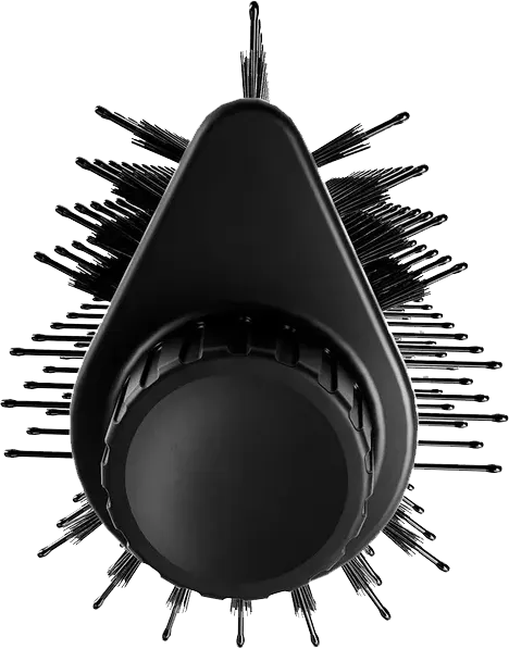 فرشاة تكثيف الشعر شيري اند بيري TRI DRY، شُعيرات مزدوجة من الفحم والنايلون، 3 مُستويات حرارة، أسود