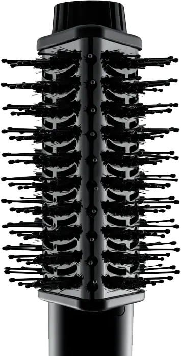 فرشاة تكثيف الشعر شيري اند بيري TRI DRY، شُعيرات مزدوجة من الفحم والنايلون، 3 مُستويات حرارة، أسود