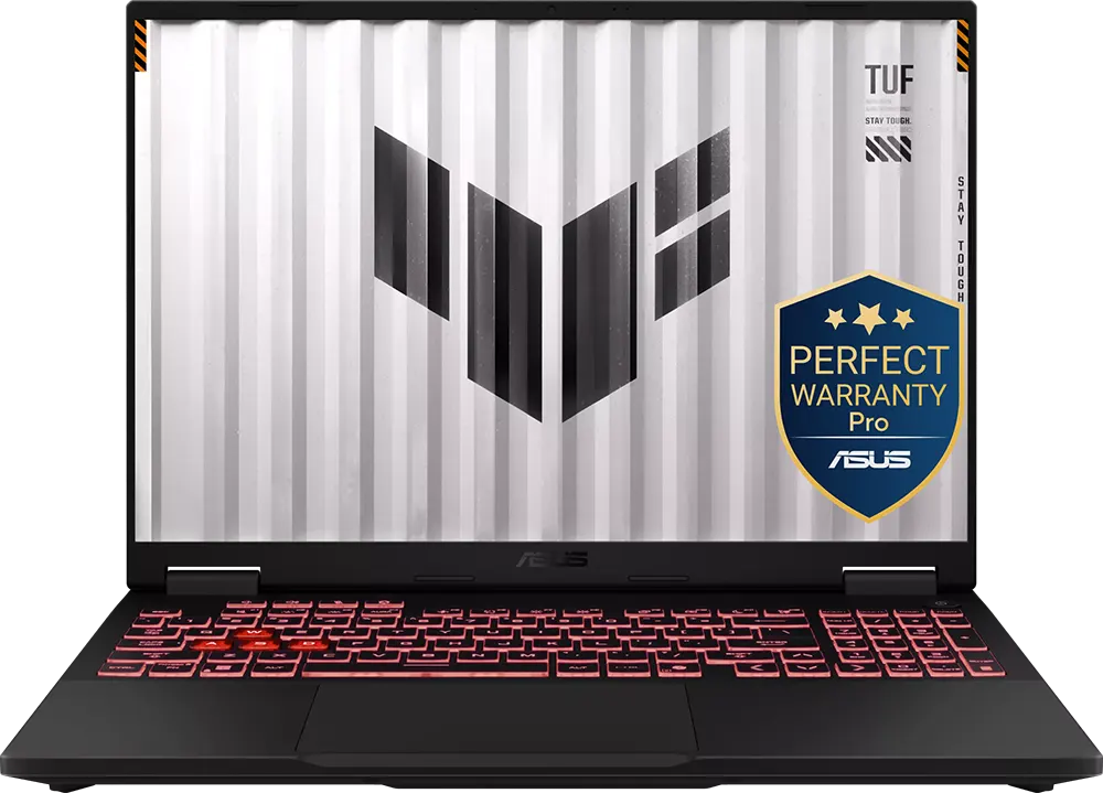 لابتوب أسوس TUF Gaming A16 (2025) FA608UH-RV007W، معالج AMD Ryzen™ 7 260، رامات 16 جيجابايت، هارد ديسك SSD سعة 1 تيرابايت، شاشة WUXGA مقاس 16 بوصة، كارت شاشة NVIDIA® GeForce RTX™ 5050-8GB، نظام التشغيل ويندوز 11 هوم ، رمادي غامق