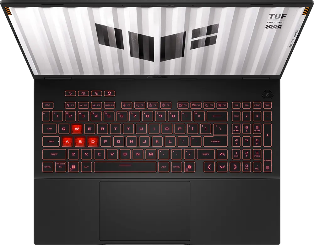 لابتوب أسوس TUF Gaming A16 (2025) FA608UH-RV007W، معالج AMD Ryzen™ 7 260، رامات 16 جيجابايت، هارد ديسك SSD سعة 1 تيرابايت، شاشة WUXGA مقاس 16 بوصة، كارت شاشة NVIDIA® GeForce RTX™ 5050-8GB، نظام التشغيل ويندوز 11 هوم ، رمادي غامق