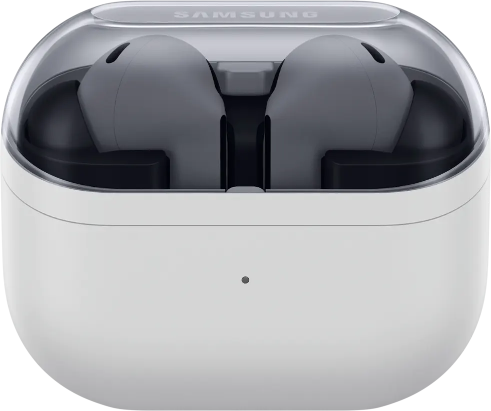 سماعات اذن لاسلكية سامسونج جالاكسي BUDS 3 FE، بلوتوث 5.4، 6 ميكروفون للمكالمات، خاصية ANC، وقت تشغيل حتى 30 ساعة، رمادي، SM-R420