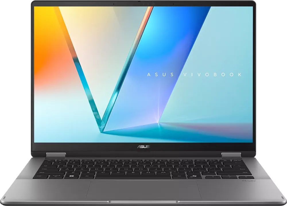 لابتوب أسوس فيفو بوك فليب 14 TP3407SA-QL039W، معالج إنتل كور™ ألترا 7 256V، رامات سعة 16 جيجابايت، هارد ديسك SSD سعة 512 جيجابايت، كارت شاشة إنتل آرك™، شاشة WUXGA مقاس 14 بوصة، نظام التشغيل ويندوز 11 هوم، لون رمادي
