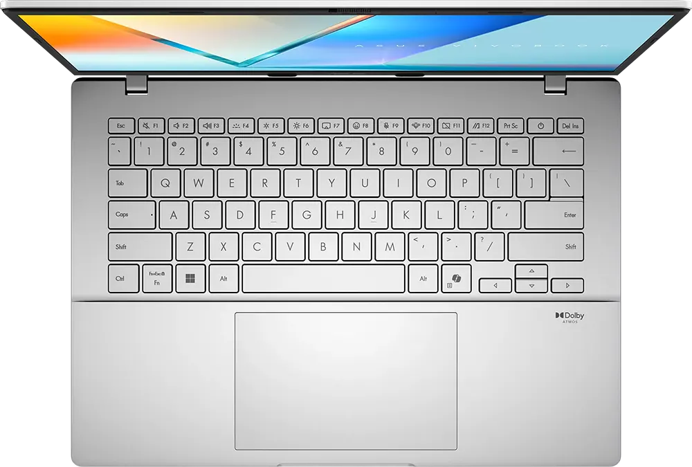 لابتوب أسوس فيفوبوك S14 S3407CA-LY007W، معالج إنتل كور™ ألترا 7 255H، رامات سعة 16 جيجابايت، قرص صلب SSD سعة 1 تيرابايت، بطاقة رسومات مدمجة من إنتل، شاشة WUXGA IPS مقاس 14.0 بوصة، نظام تشغيل ويندوز 11 هوم، لون فضي