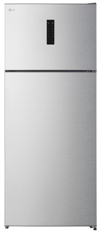 ثلاجة ال جي نوفروست ، 523 لتر ، 2 باب ، شاشة ديجيتال ، تكنولوجيا الأنفرتر ، سيلفر ، صناعة تركي ، GTF522PVAN