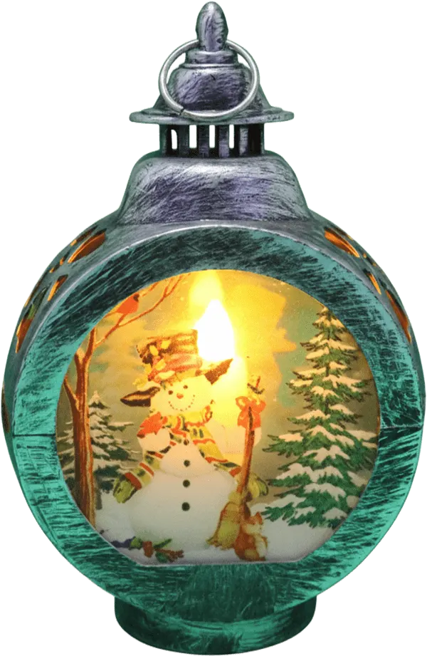 فانوس شكل راجل الجليد ، أسود ، 275