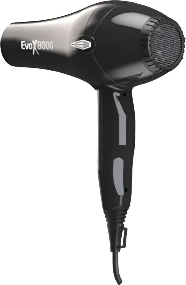 مجفف شعر إي تاب ايفو 2500 وات، 3 سرعات، مستويين درجة حرارة، لون أسود، موديل X8000