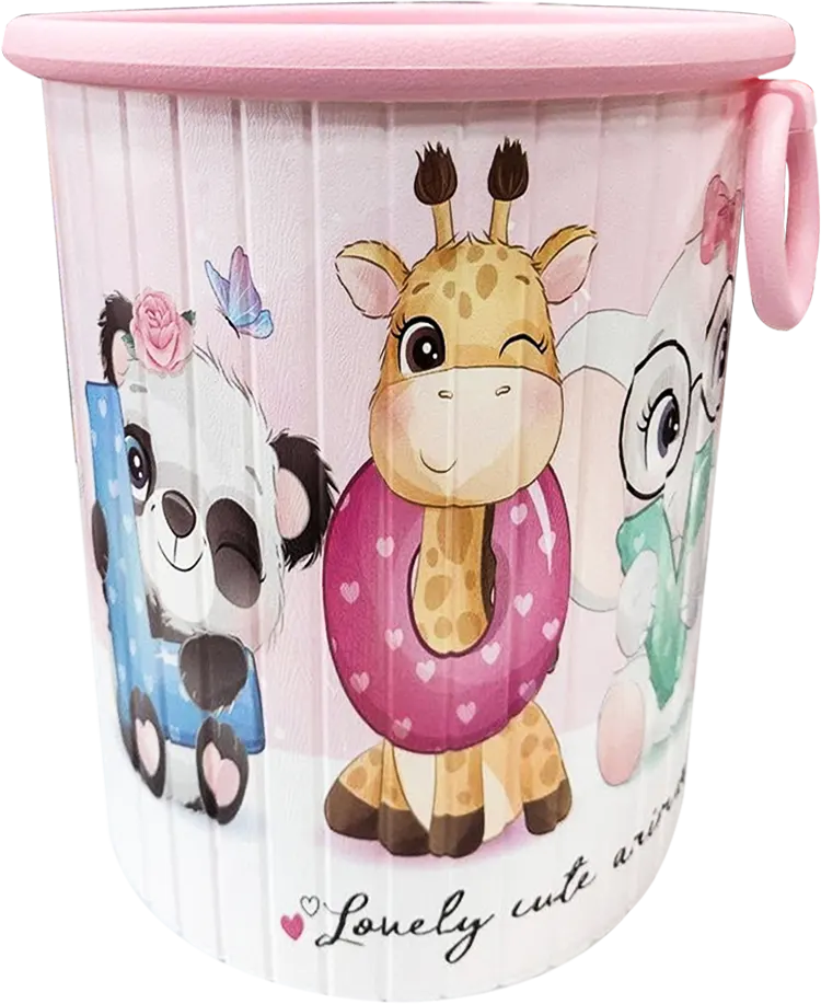 سلة مهملات بلاستيك الوطنية كارما، بمقبضين، الوان متعددة