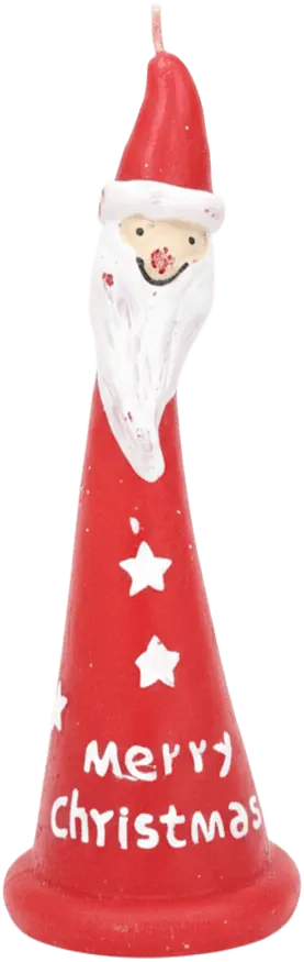 Santa Claus Candle, Vacuum, Red, 28