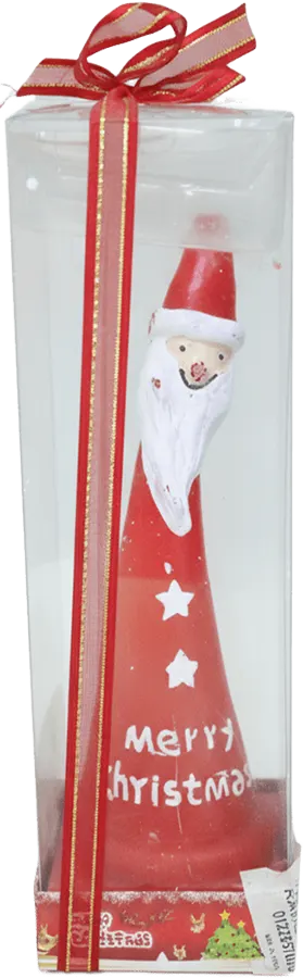Santa Claus Candle, Vacuum, Red, 28