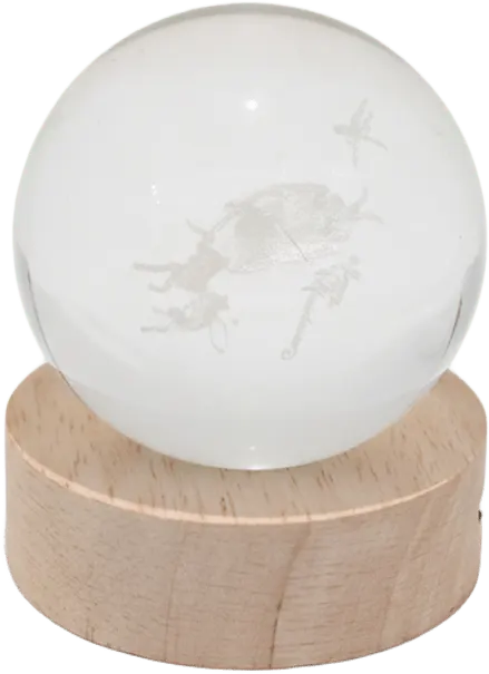 Christmas crystal, with a stable base, 003-23