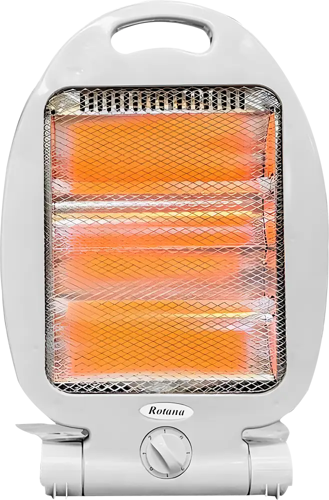 دفاية كهربائية هالوجين روتانا، 2 شمعة، 800 وات، لون أبيض، موديل AS-2