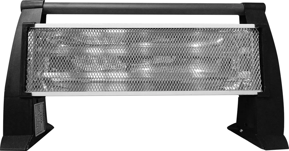 دفاية كهربائية هالوجين اي لوكس، 2 شمعة، 1200 وات، لون اسود، موديل IX-2819