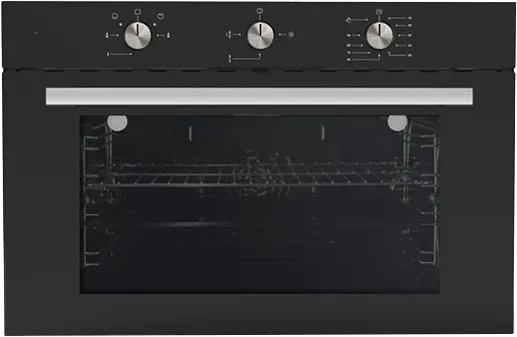 Starmax Turkish Built-in Oven, 90 cm, 105 Liters, Gas, Digital Display, Stainless Steel, Black, A9-GGF