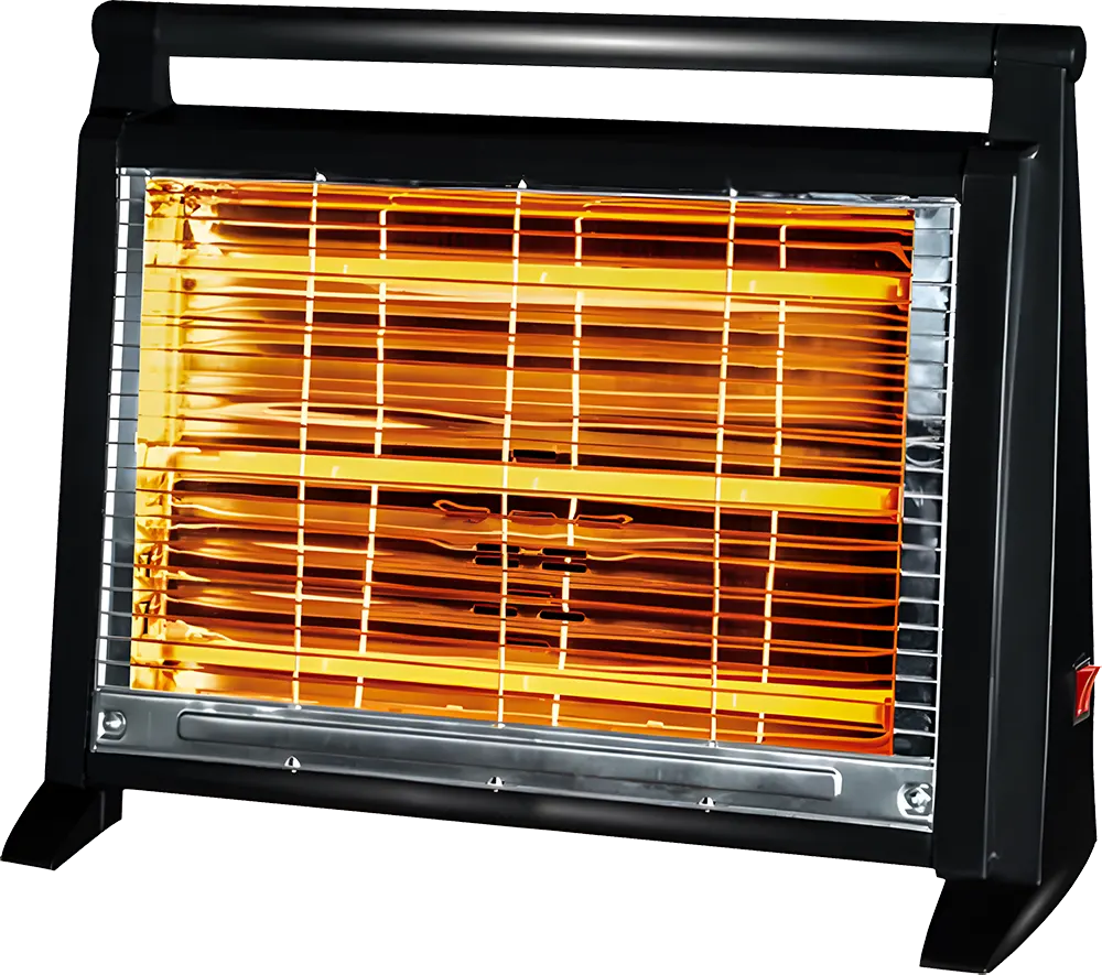 White Egypt Halogen Electric Heater, 4 Bulbs, 2000 Watts, Black, Model WE-110