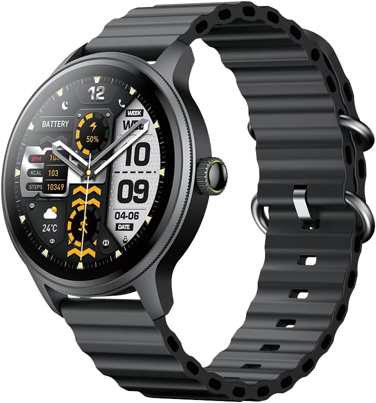 Oraimo 5R Pro Smartwatch, 1.4-Inch AMOLED Display, Supports Calls, Water Resistant, Black, OSW-830