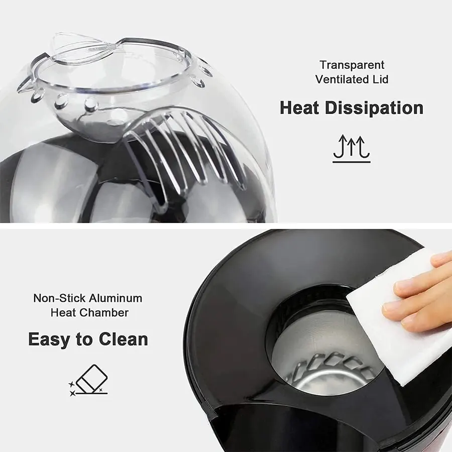 Mini Joy Popcorn Maker, 2.5 Liters, 1200 Watts, Multi-Color, PM-1800