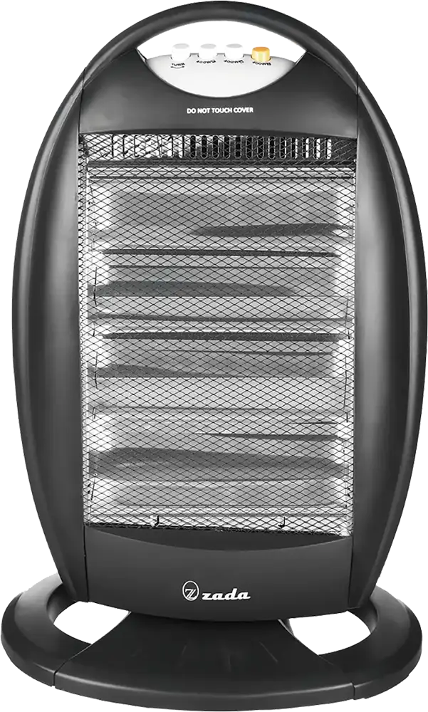 Zada Halogen Electric Heater, 3 Candles, 1200 Watts, Multi-Color, Model ZSH-120