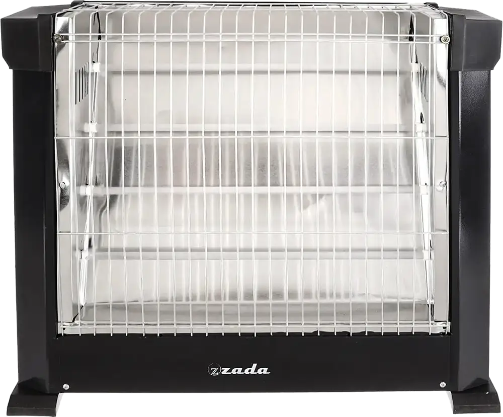 دفاية كهربائية هالوجين زادا، 4 شمعة، 2200 وات، أسود، موديل ZQH-180