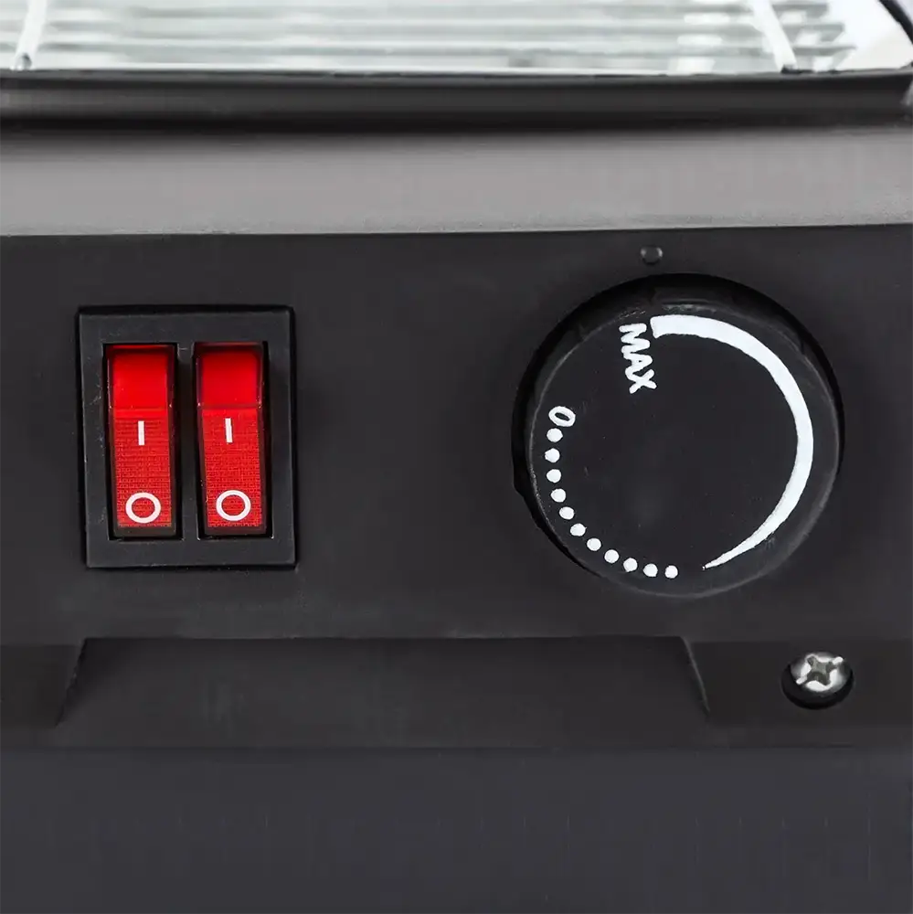 دفاية كهربائية هالوجين زادا، 4 شمعة، 2200 وات، أسود، موديل ZQH-180