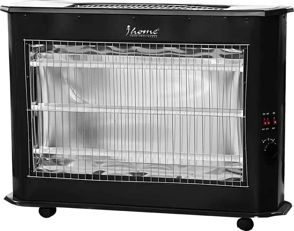 دفاية كهربائية هالوجين اي هوم، 5 شمعة، 2200 وات، أسود، موديل  KI-2710