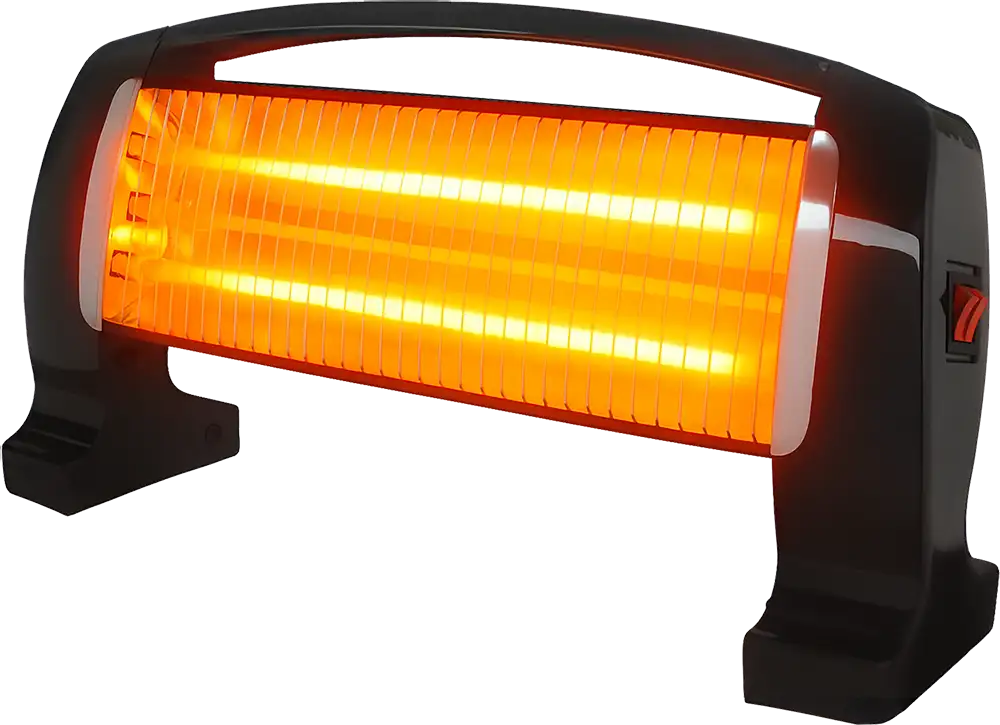 دفاية كهربائية هالوجين جنرال جامبو، 3 شمعة، 1200 وات، أسود