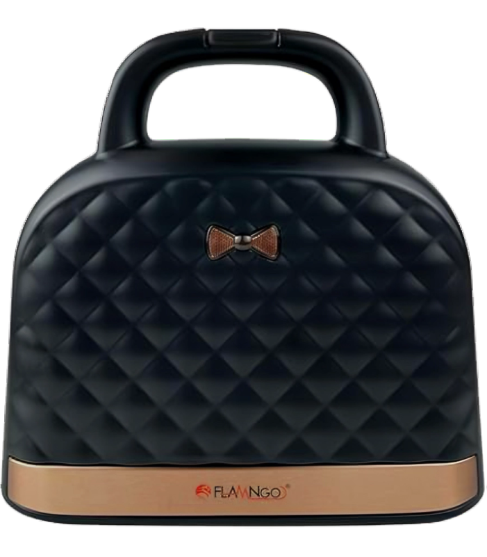 Flamingo Sandwich Maker and Waffle Maker, 800 Watts, Silver, FM-SM8001N