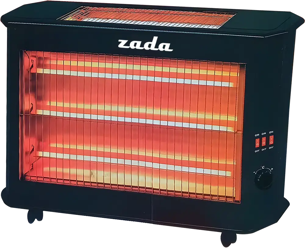 دفاية كهربائية هالوجين زادا، 5 شمعة، 2300 وات، أسود، موديل ZQH-185