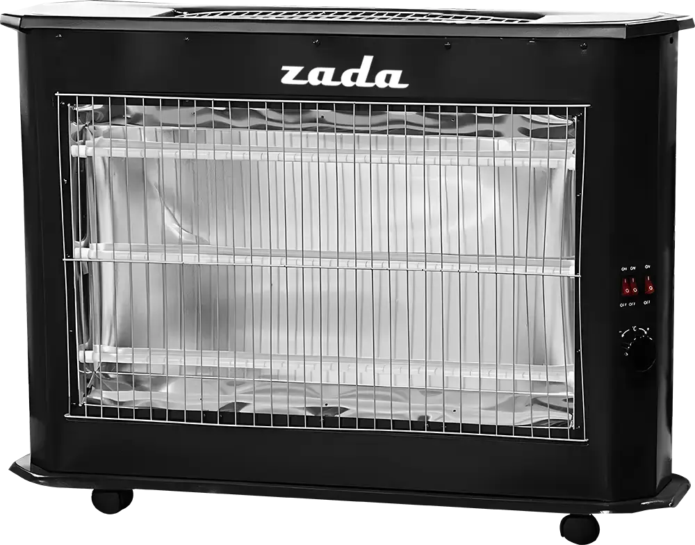 دفاية كهربائية هالوجين زادا، 5 شمعة، 2300 وات، أسود، موديل ZQH-185