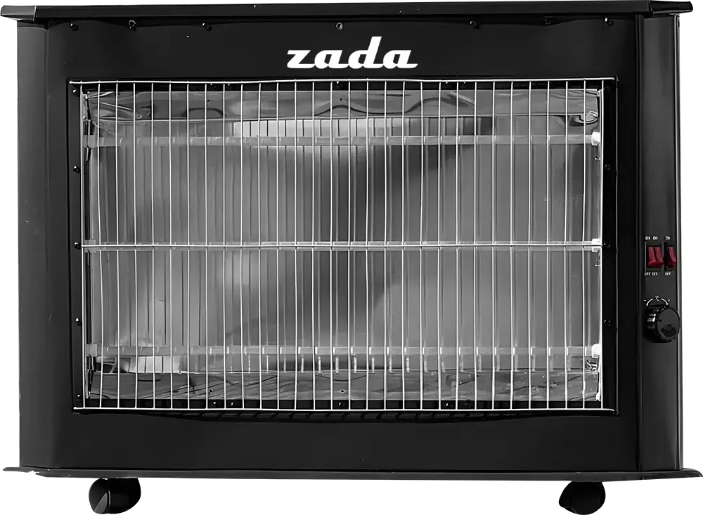 دفاية كهربائية هالوجين زادا، 5 شمعة، 2300 وات، أسود، موديل ZQH-185
