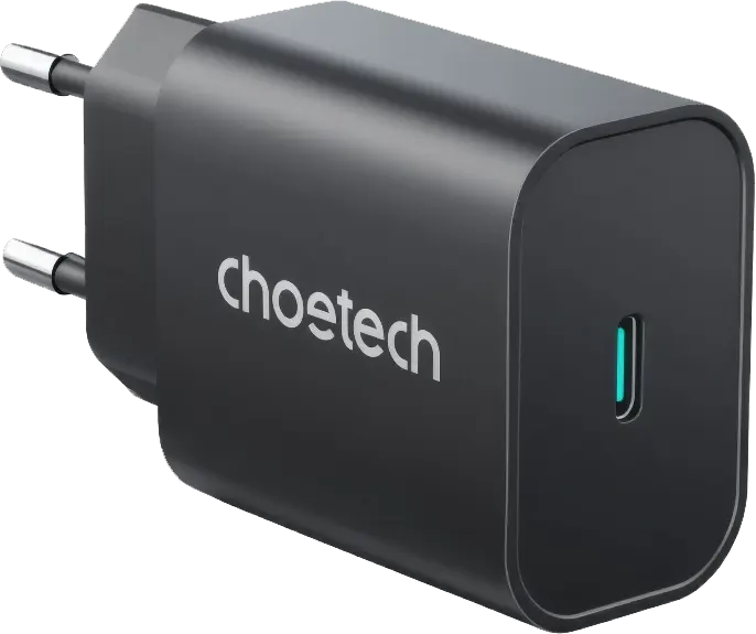 Choetech Fast Charger, 25W, Type-C Port, Black, PD6003-EU-BK