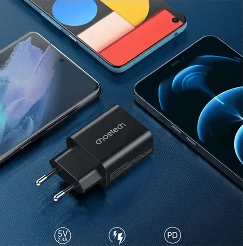 Choetech Fast Charger, 25W, Type-C Port, Black, PD6003-EU-BK