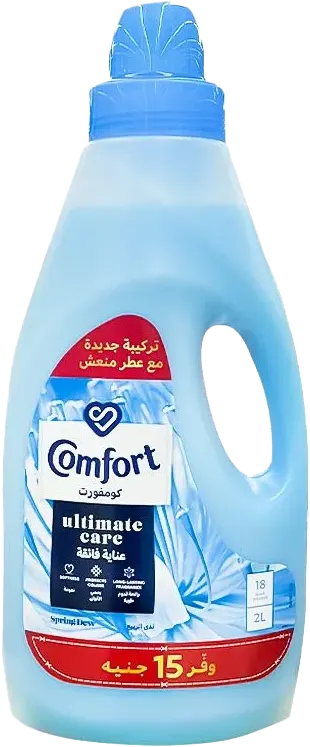 Comfort Fabric Softener and Freshener, Spring Dew Scent, 2 Liters
