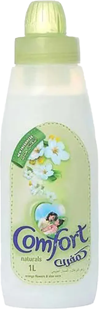 Comfort Fabric Softener and Freshener, Natural Orange Blossom and Aloe Vera Scent, 1 Liter
