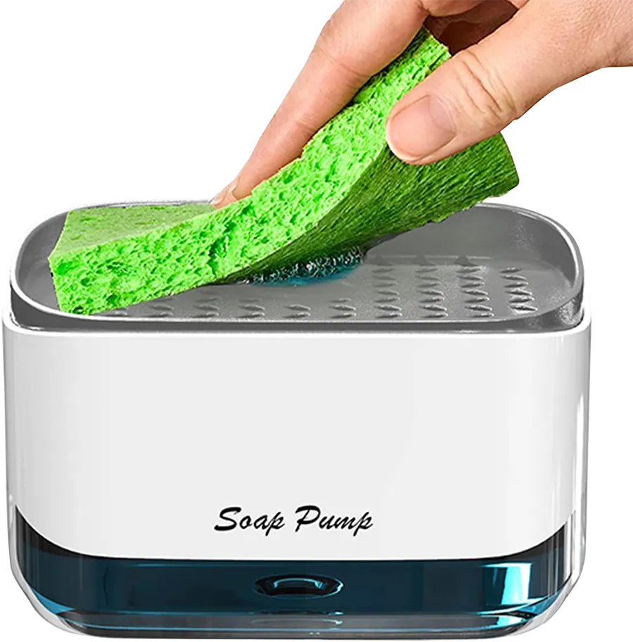 Liquid soap dispenser with loofah, 84