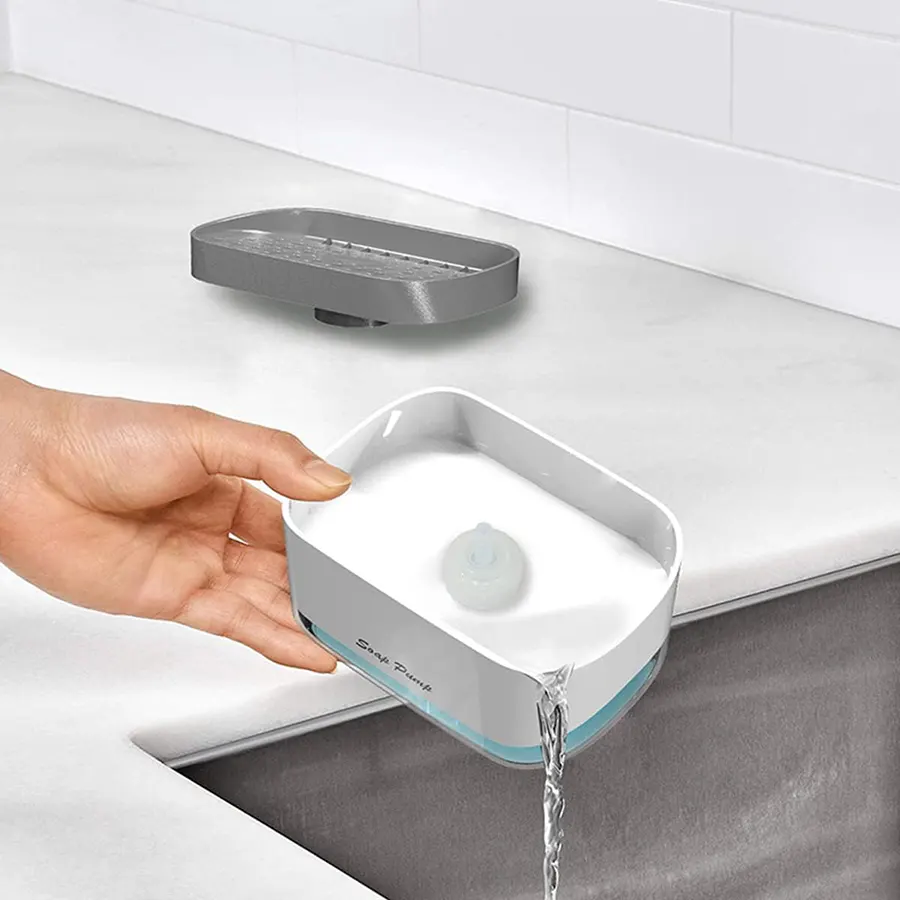 Liquid soap dispenser with loofah, 84