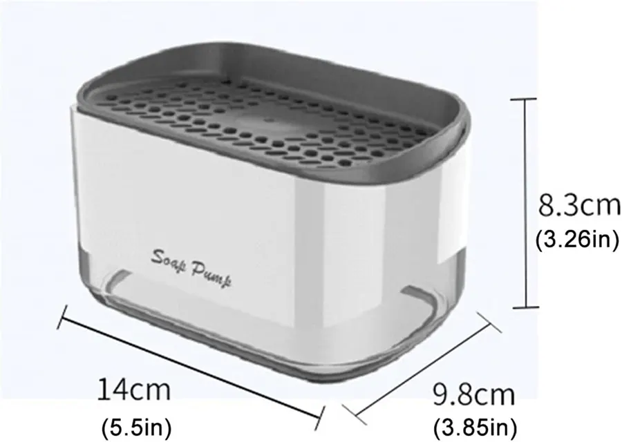 Liquid soap dispenser with loofah, 84