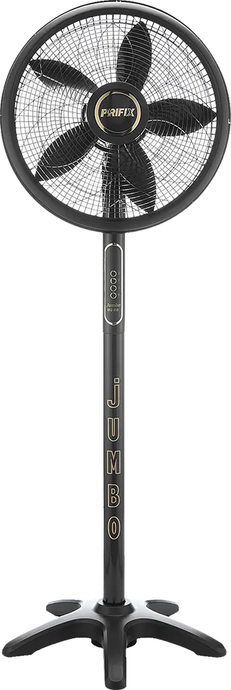 Prifix Jumbo Stand Fan, 21 Inch, Black, SFJ-210