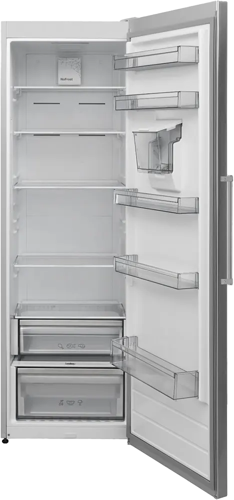 White Point No-Frost Single Door Refrigerator, 380 Liters, Digital Display, Water Tap, Stainless Steel, WPR375DWDVX