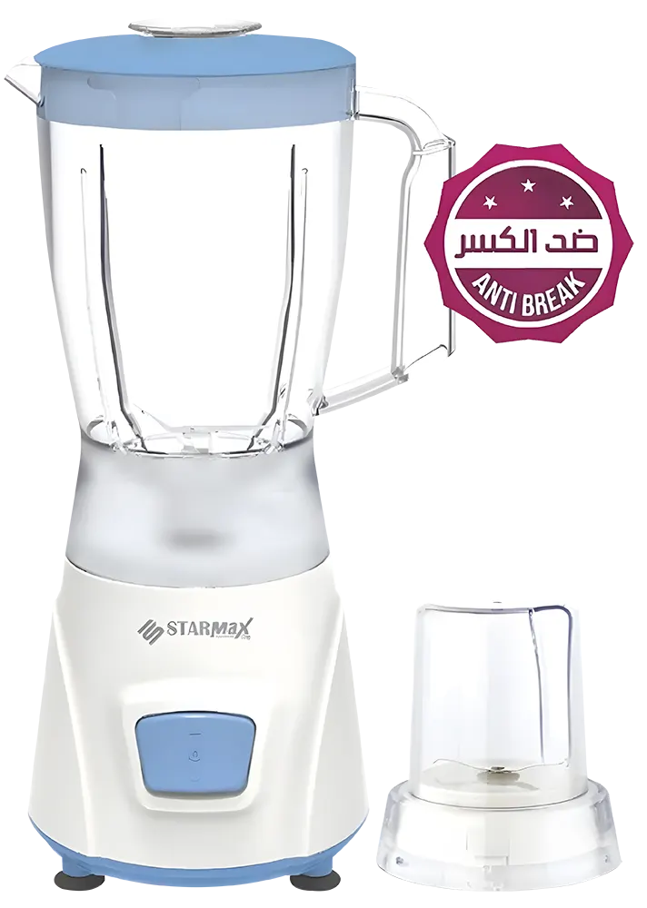 Starmax Electric Blender, 400 Watt, Unbreakable Bowl 1.5 Liter, White, SM-4011